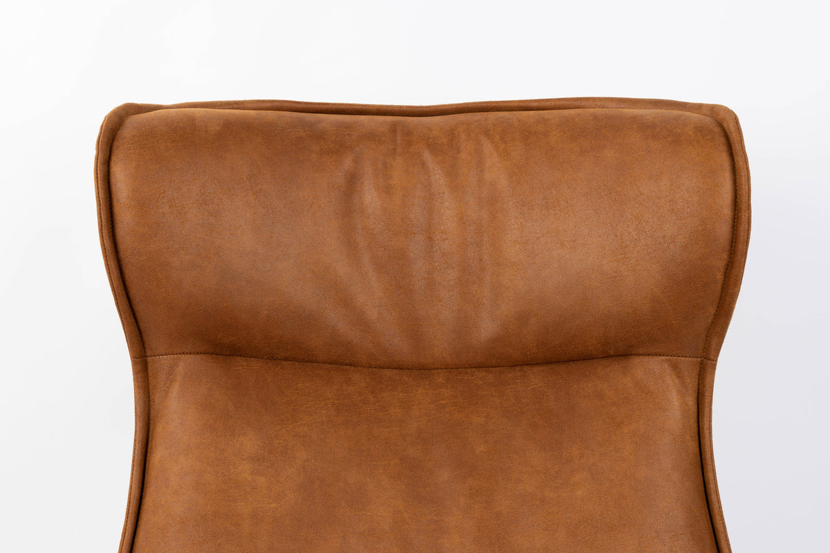 Loungesessel JOHN in Braun präsentiert im Onlineshop von KAQTU Design AG. Sessel ist von White Label Living