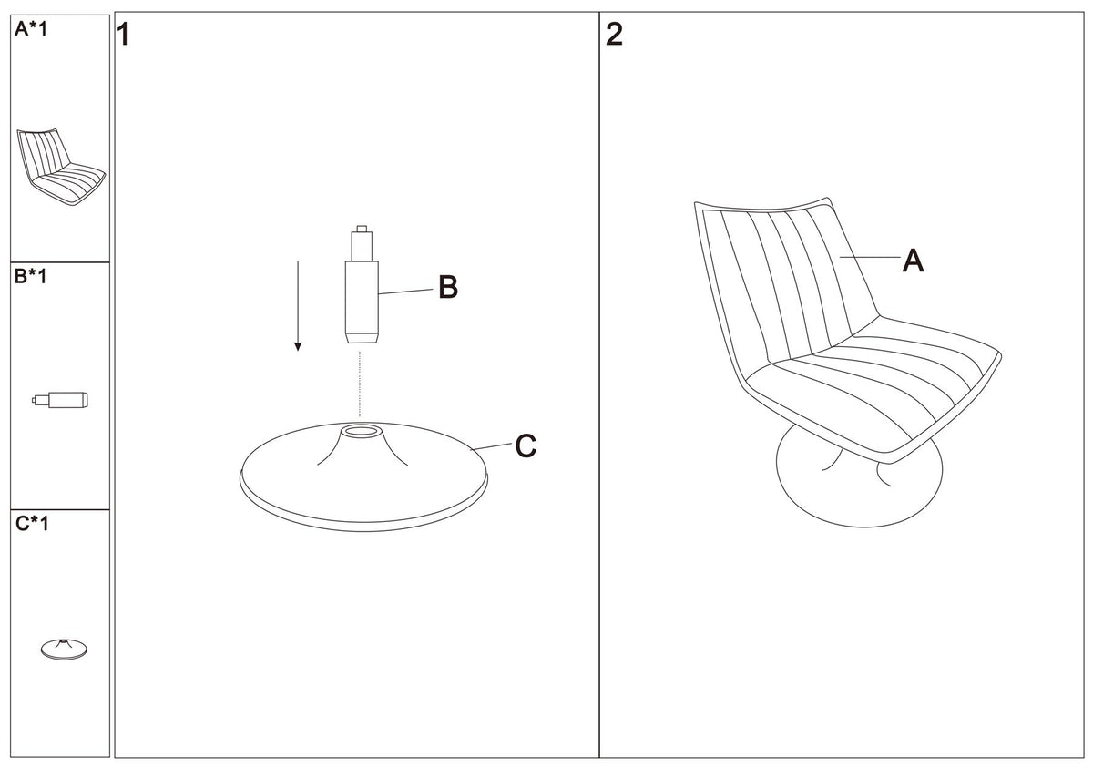 Loungesessel JAX in Weiss präsentiert im Onlineshop von KAQTU Design AG. Sessel ist von White Label Living