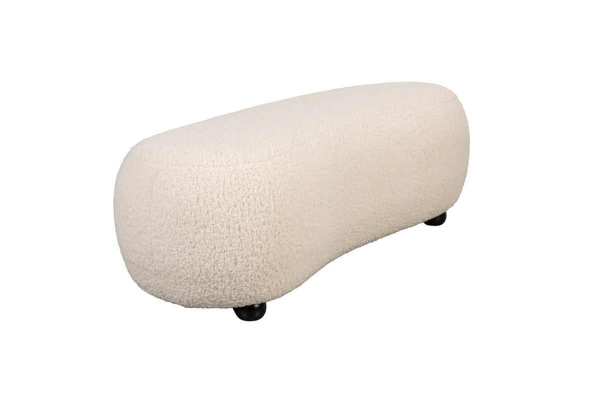 Hocker Noxx in Weiss präsentiert im Onlineshop von KAQTU Design AG. Hocker ist von White Label Living