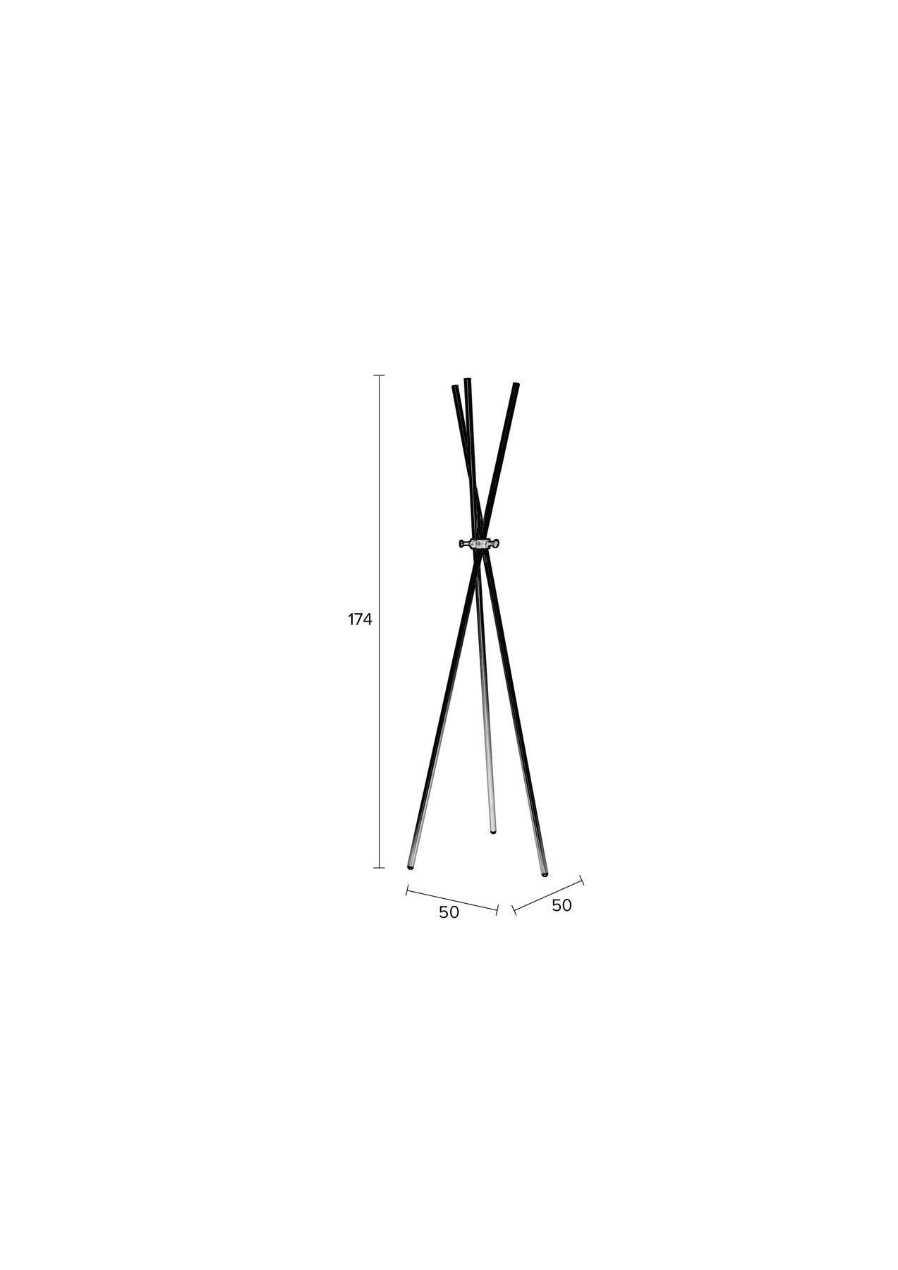 Kleiderständer DARWIN in Schwarz präsentiert im Onlineshop von KAQTU Design AG. Kleiderständer ist von White Label Living