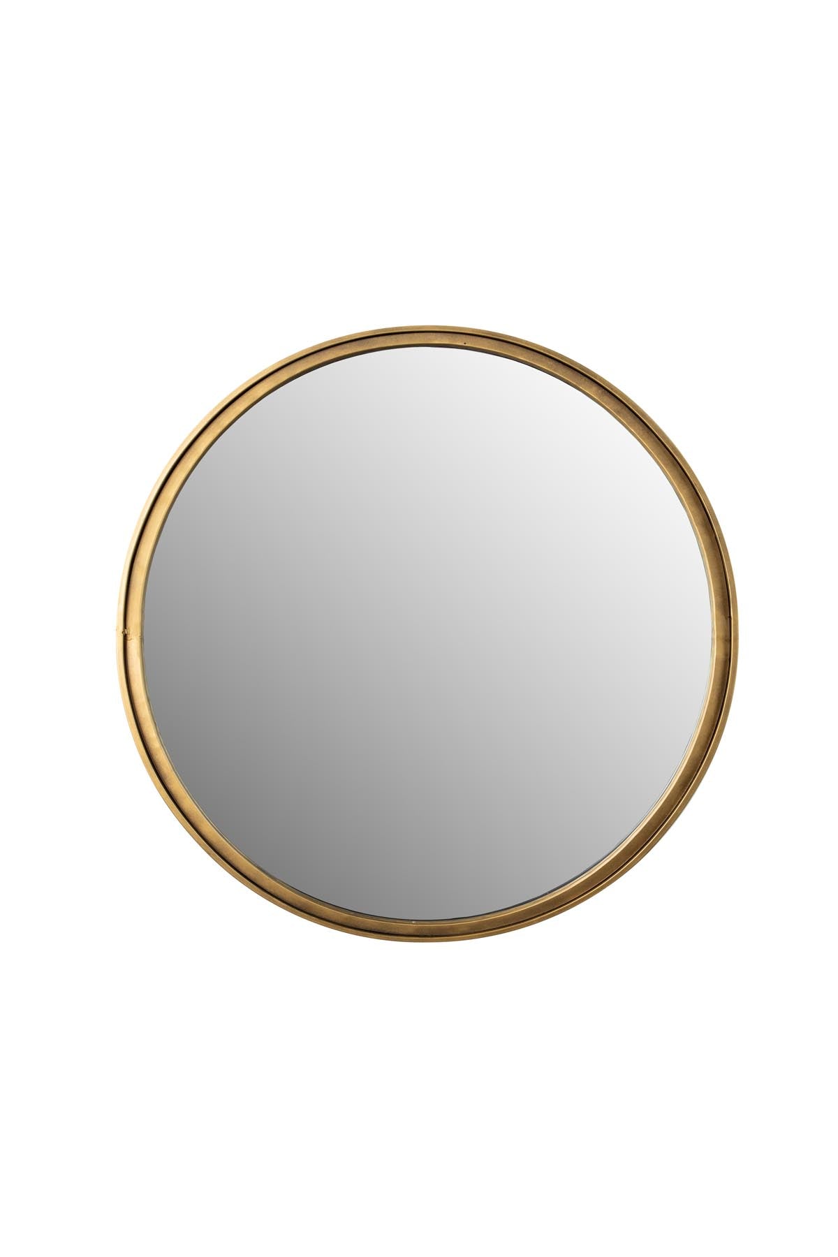 Spiegel MATZ rund in Gold präsentiert im Onlineshop von KAQTU Design AG. Spiegel ist von White Label Living