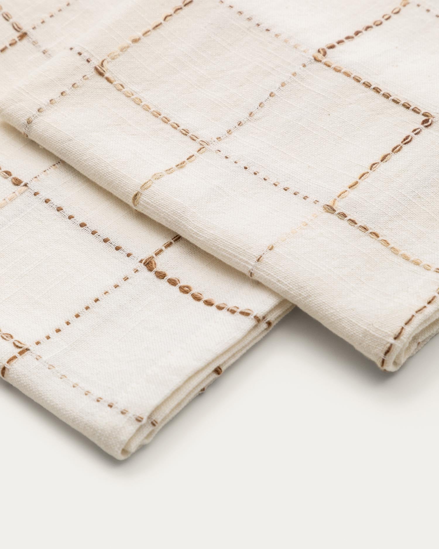 Hochwertige Servietten aus 100% Baumwolle in klassischem Weiss, perfekt für jeden Anlass und pflegeleicht für den täglichen Gebrauch.