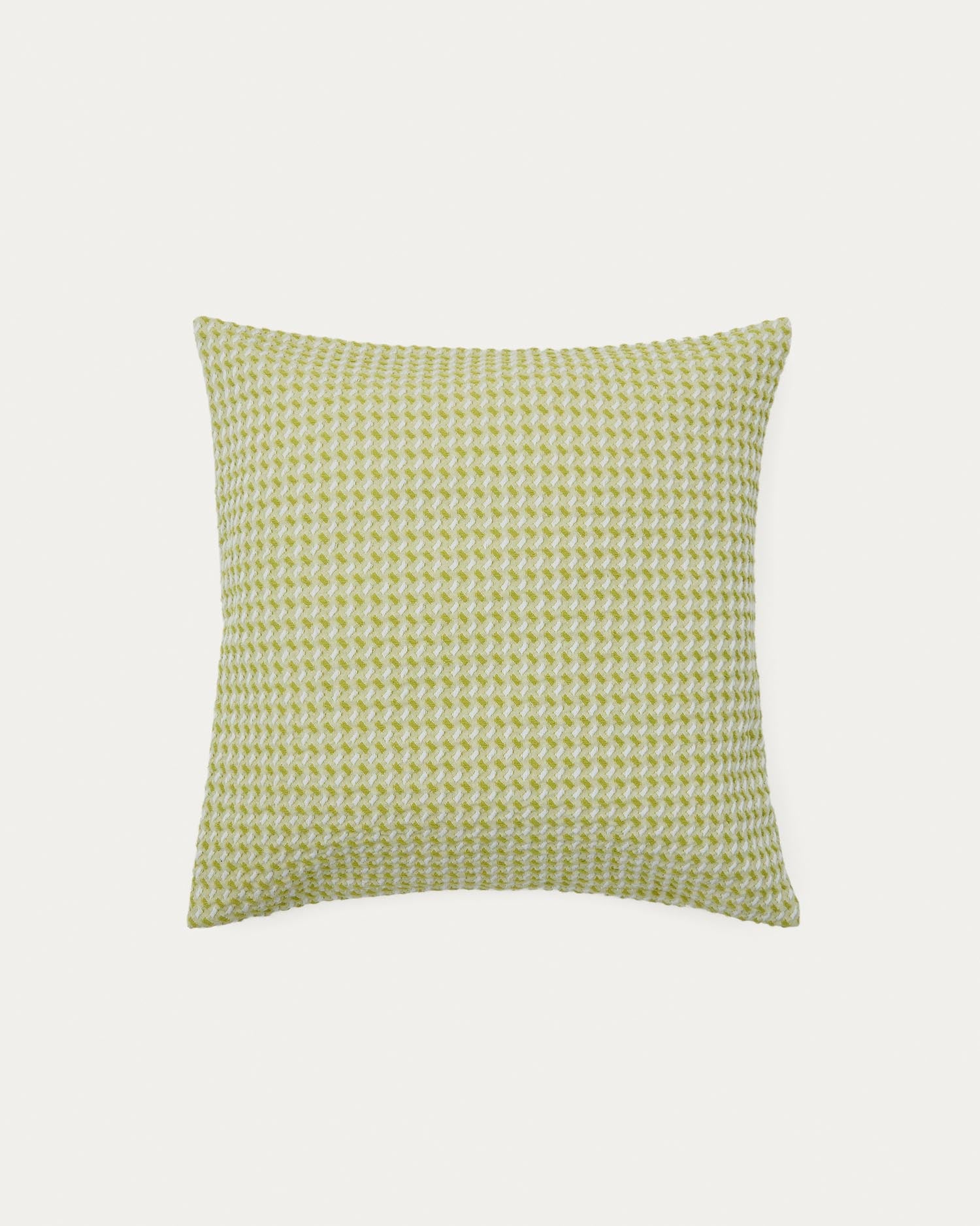 Kissenbezug Lunira aus Waffelstoff grün 50 x 50 cm in Hellgrün präsentiert im Onlineshop von KAQTU Design AG. Deko Kissenbezug ist von Kave Home