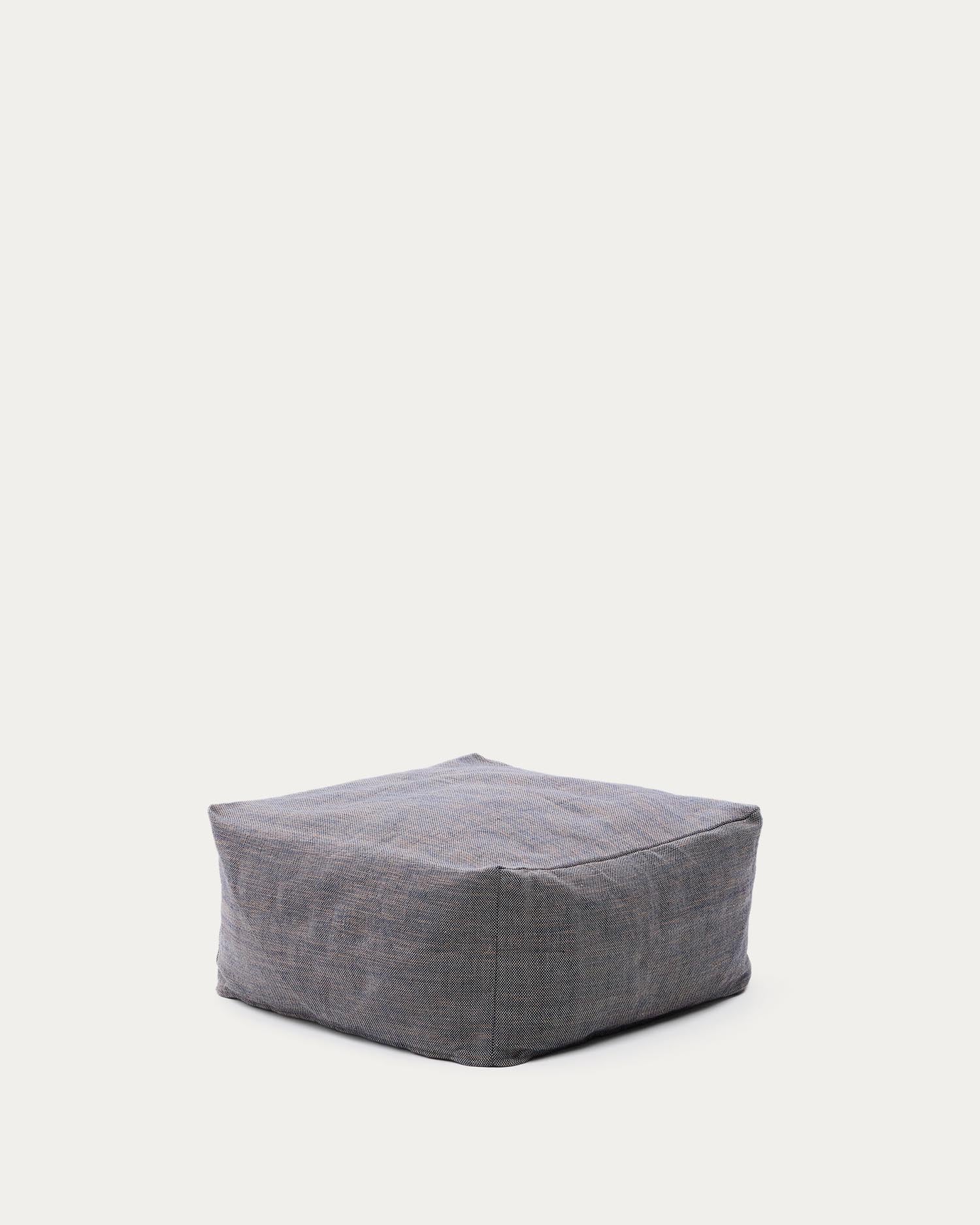 Pouf Vedell 100 % PET dunkelblau 60 x 60 x 30 cm in Dunkelblau präsentiert im Onlineshop von KAQTU Design AG. Pouf ist von Kave Home