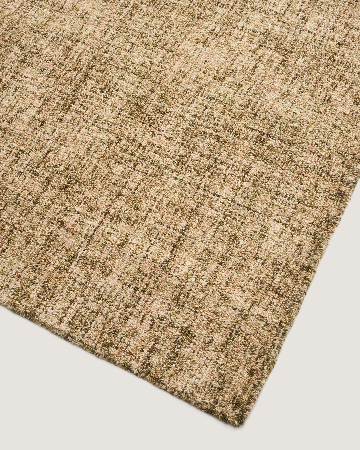 Wollmix-Teppich mit Mini-Bouclé-Effekt, 200 x 300 cm in Grün präsentiert im Onlineshop von KAQTU Design AG. Teppich ist von Kave Home