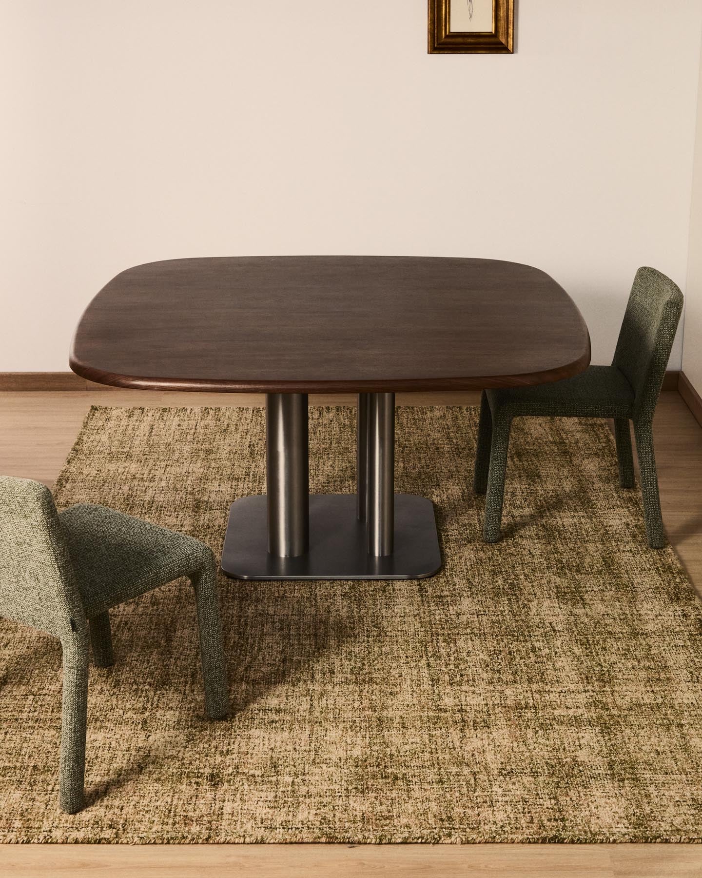 Wollmix-Teppich mit Mini-Bouclé-Effekt, 200 x 300 cm in Grün präsentiert im Onlineshop von KAQTU Design AG. Teppich ist von Kave Home