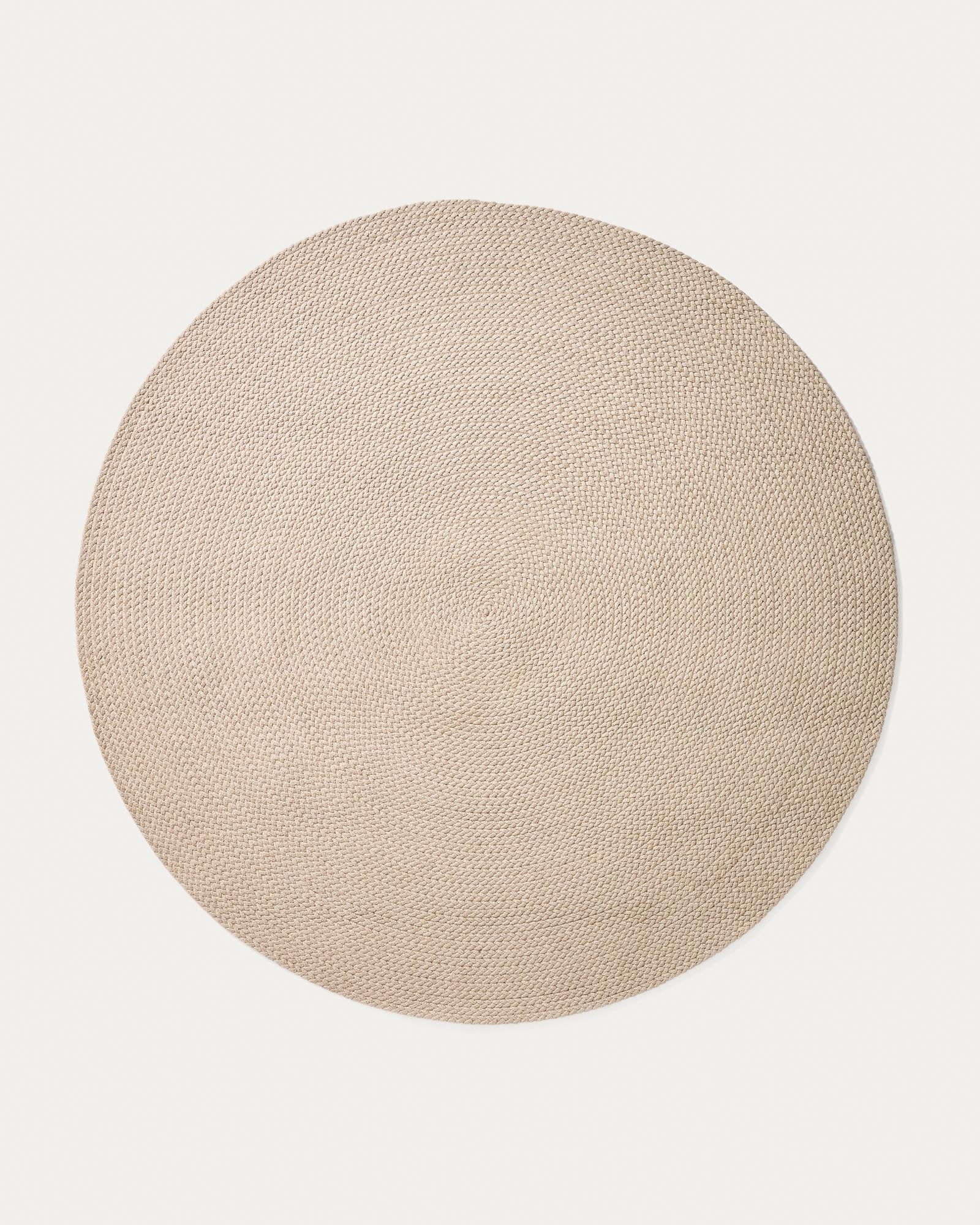 Teppich Despas aus Synthetikfaser écru Ø 200 cm in Ecru präsentiert im Onlineshop von KAQTU Design AG. Outdoor Teppich ist von Kave Home