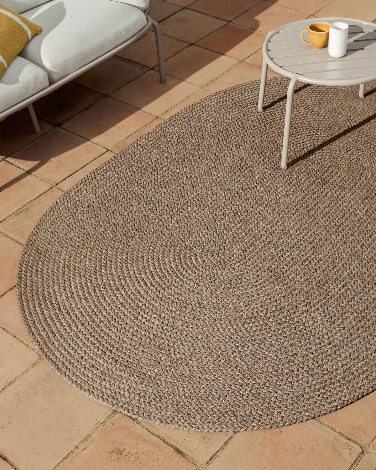 Teppich Despas aus Synthetikfaser beige 200 x 300 cm in Beige präsentiert im Onlineshop von KAQTU Design AG. Outdoor Teppich ist von Kave Home