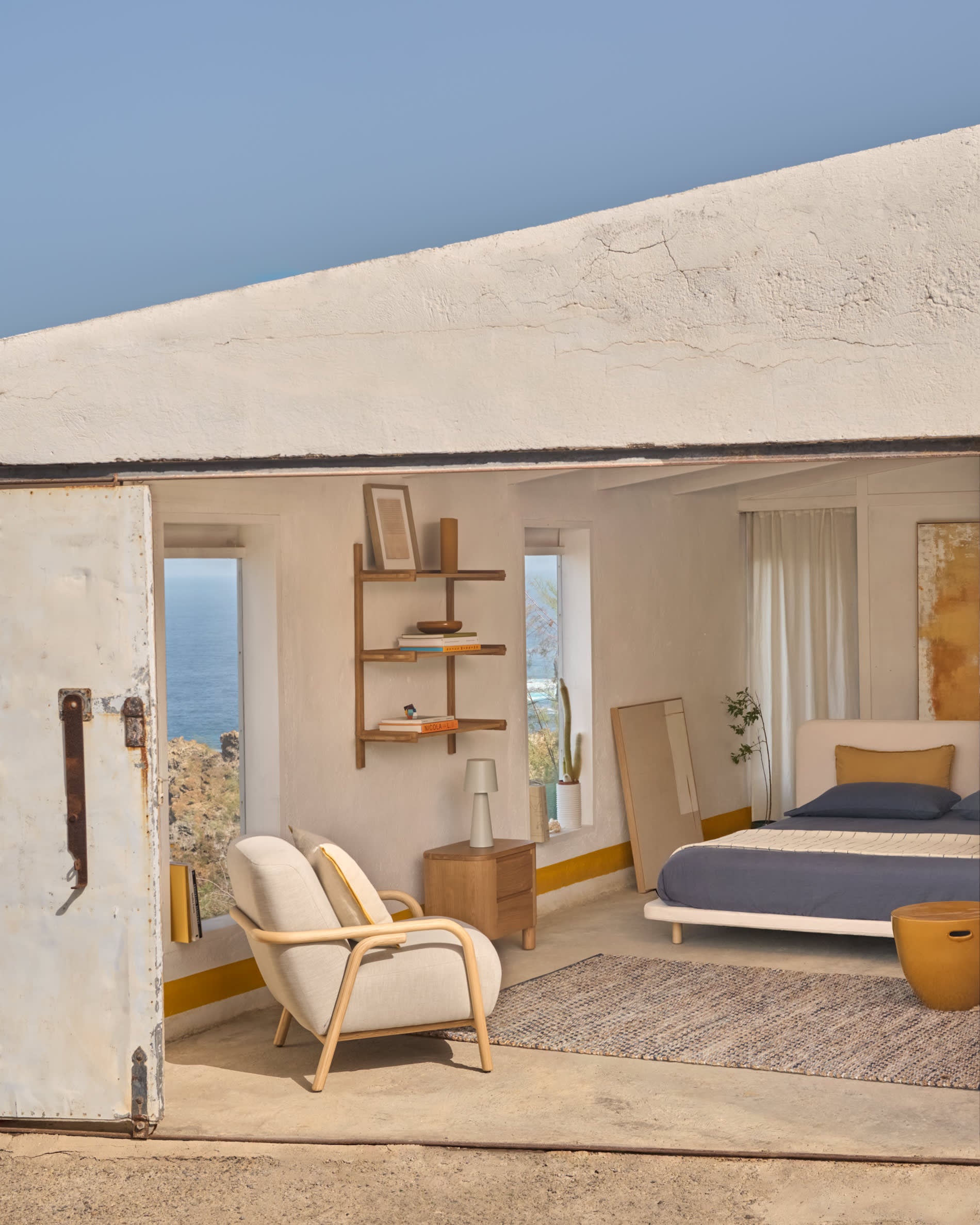 Eleganter Teppich aus Baumwolle und Wolle in Braun, 200x300 cm, perfekt für ein modernes und warmes Wohnambiente.