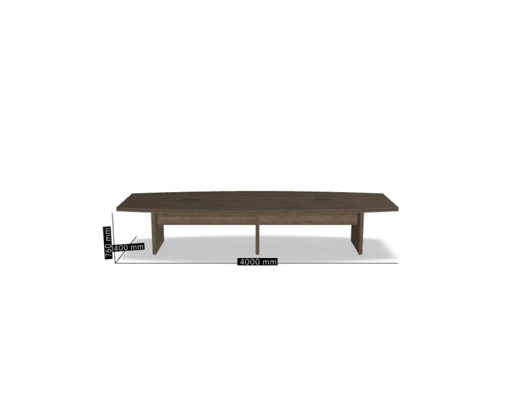 Status XM09 - Chefzimmertisch in Dunkle Walnuss präsentiert im Onlineshop von KAQTU Design AG. Konferenztisch ist von Mdd