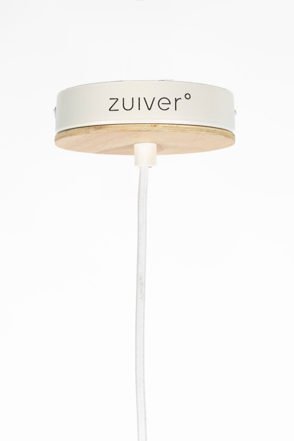 Pendelleuchte Belle S von Zuiver mit Schirm aus gesponnenem Seil am Kabel