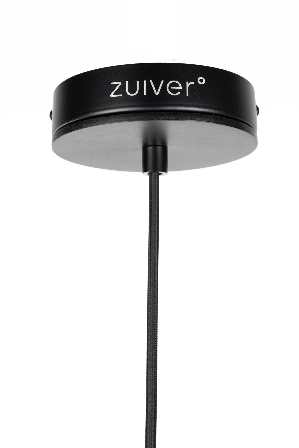 Pendelleuchte Belle S von Zuiver mit Schirm aus gesponnenem Seil am Kabel