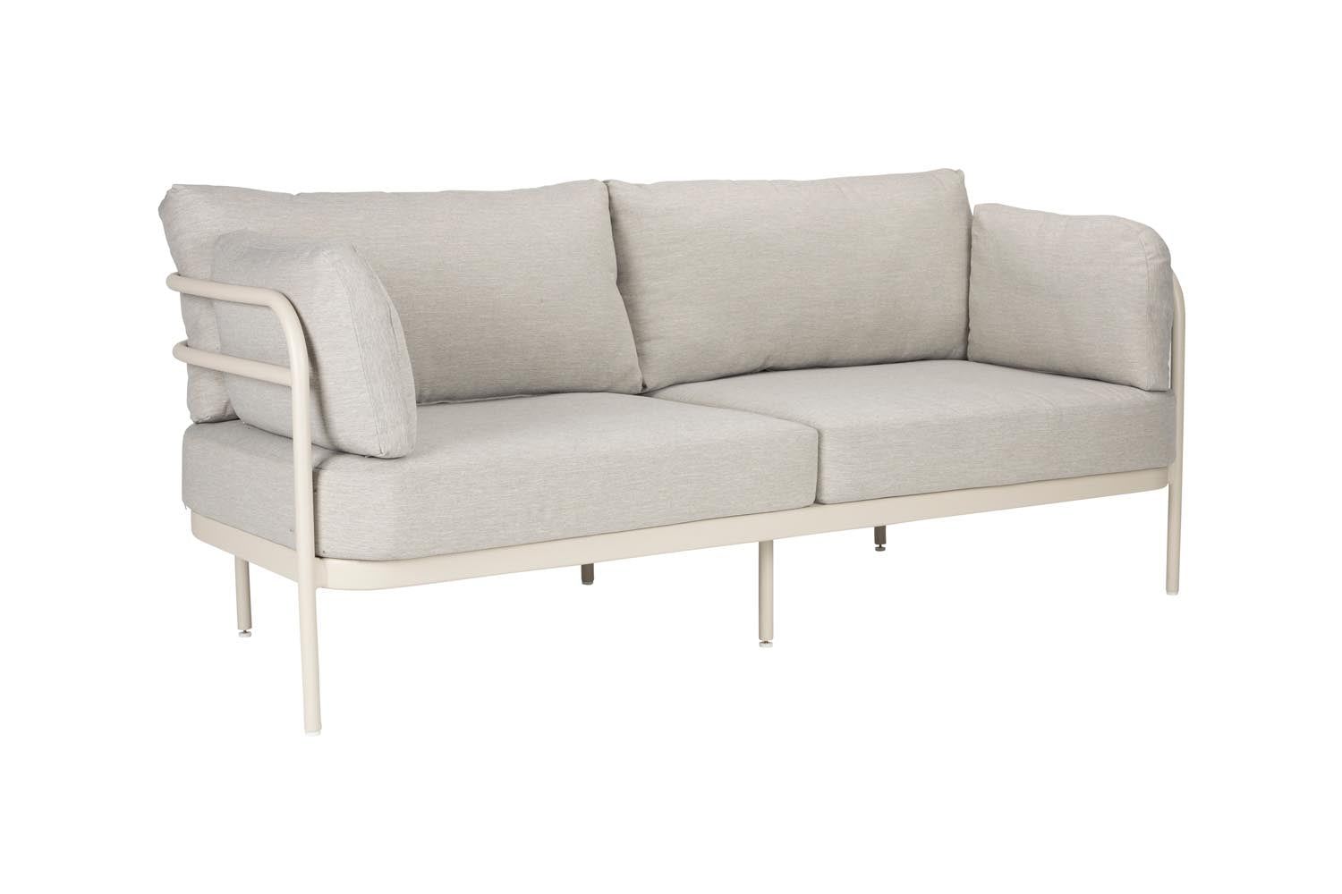 Das Zuiver Vista Outdoor Set kombiniert modernes Design mit Komfort, ideal für stilvolle Aussenbereiche.