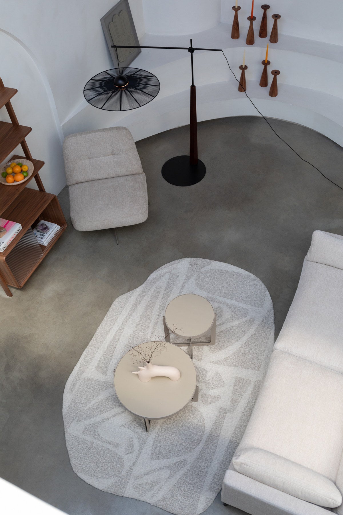 Sessel Benjamin in beige präsentiert im Onlineshop von KAQTU Design AG. Drehsessel ist von Zuiver