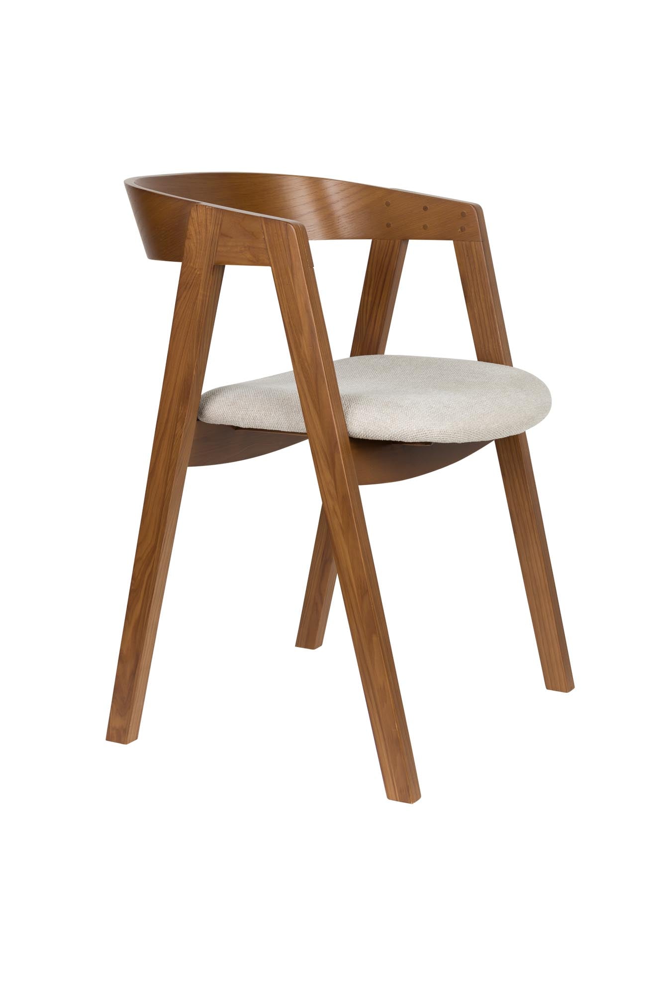 Stuhl Mads in Walnuss präsentiert im Onlineshop von KAQTU Design AG. Stuhl ist von Zuiver