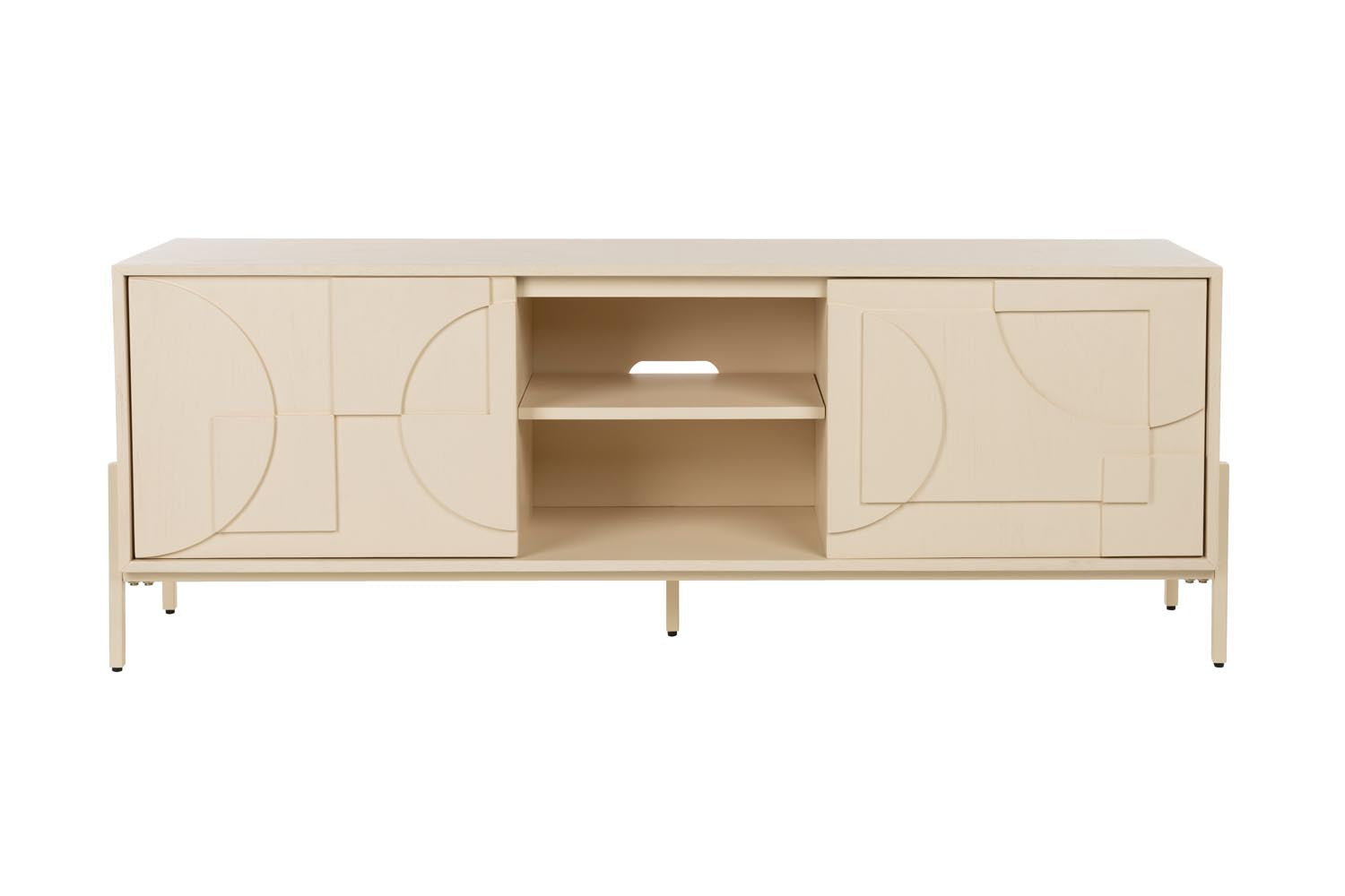 Sideboard Faces in Beige präsentiert im Onlineshop von KAQTU Design AG. Sideboard ist von Zuiver