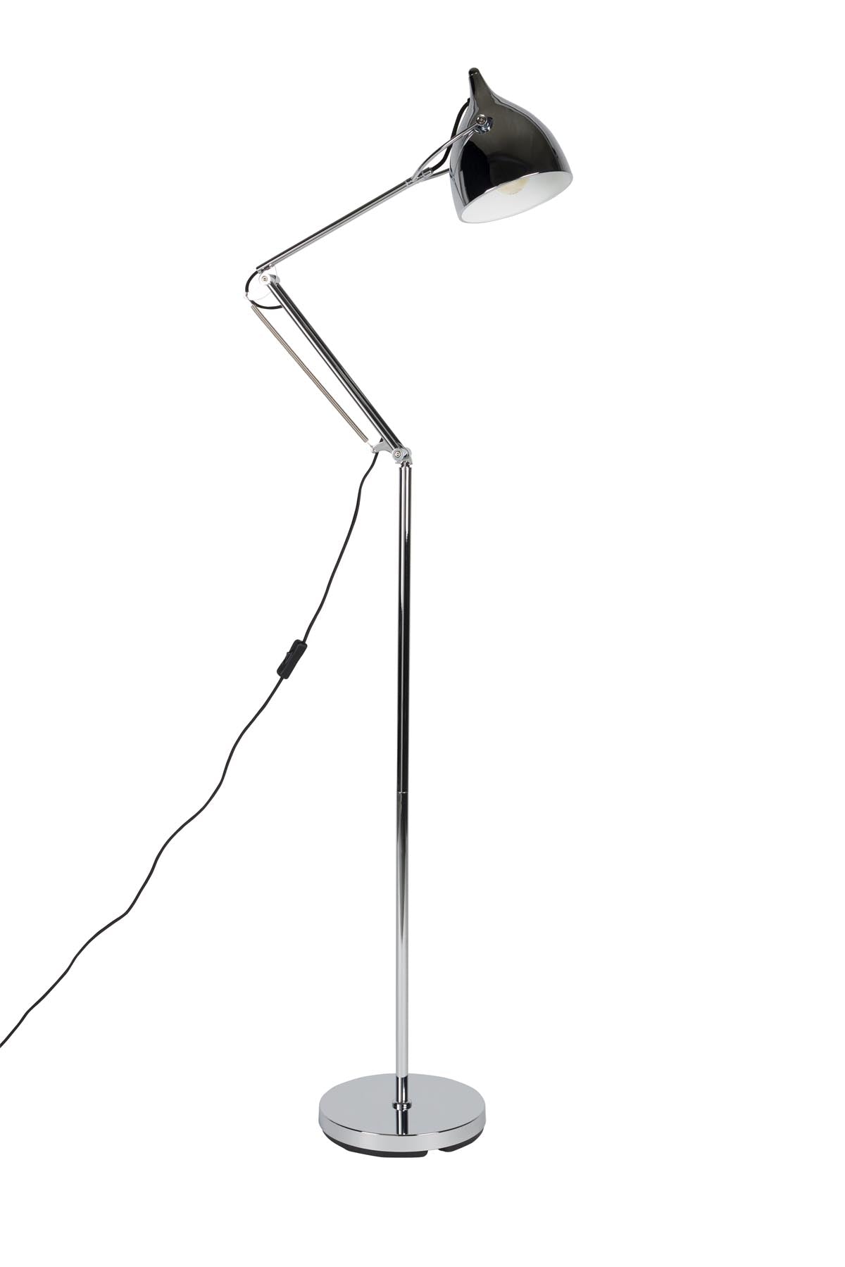 Stehleuchte Reader Chrome in Silber präsentiert im Onlineshop von KAQTU Design AG. Stehleuchte ist von Zuiver