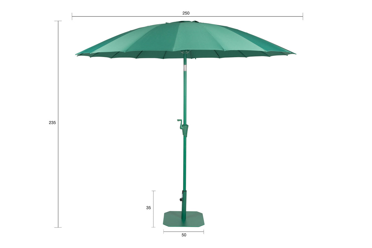 Sunbrella Sunshine Set Desert Sage in Grün präsentiert im Onlineshop von KAQTU Design AG. Sonnenschirm ist von Zuiver