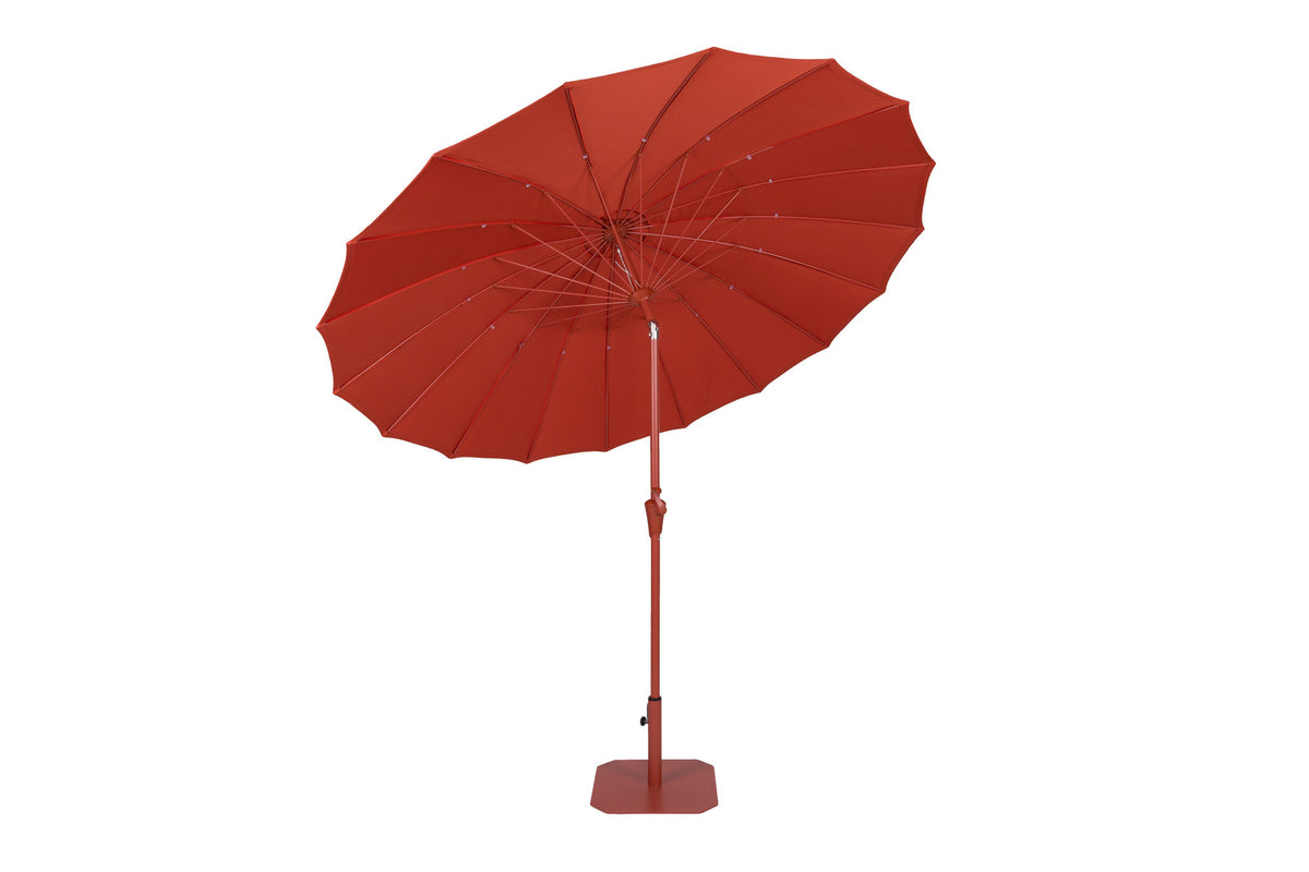 Sunbrella Sunshine Set Marsala in Rot präsentiert im Onlineshop von KAQTU Design AG. Sonnenschirm ist von Zuiver