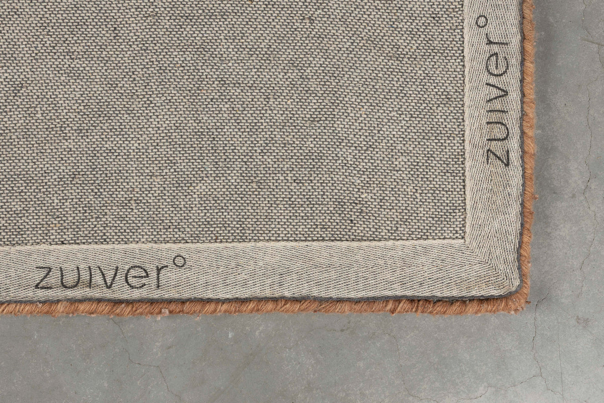 Teppich Luwte von Zuiver aus Polyester und Baumwolle in Rot oder Beige, ohne Fransen