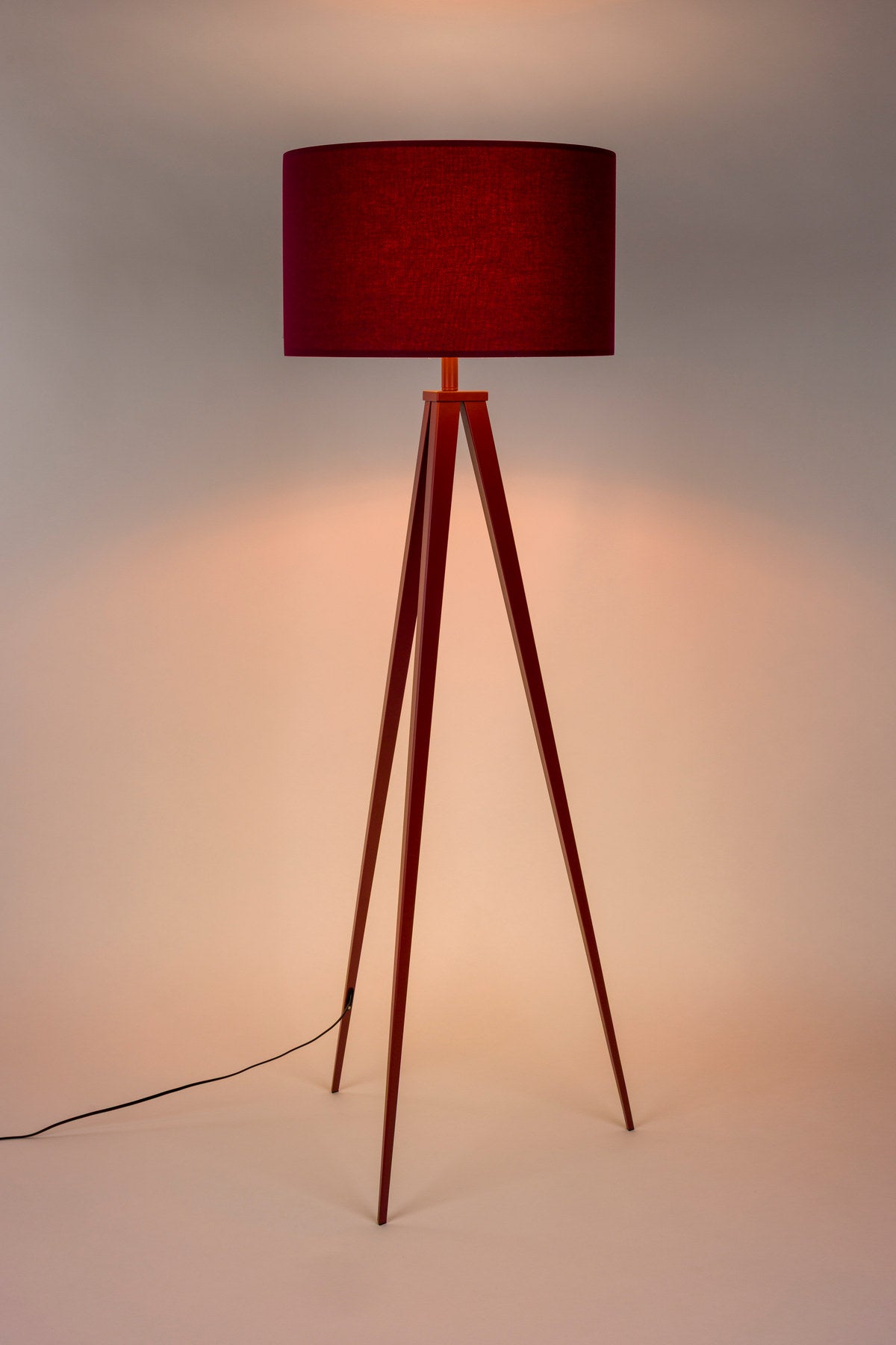 Stehleuchte Tripod in Rot präsentiert im Onlineshop von KAQTU Design AG. Stehleuchte ist von Zuiver