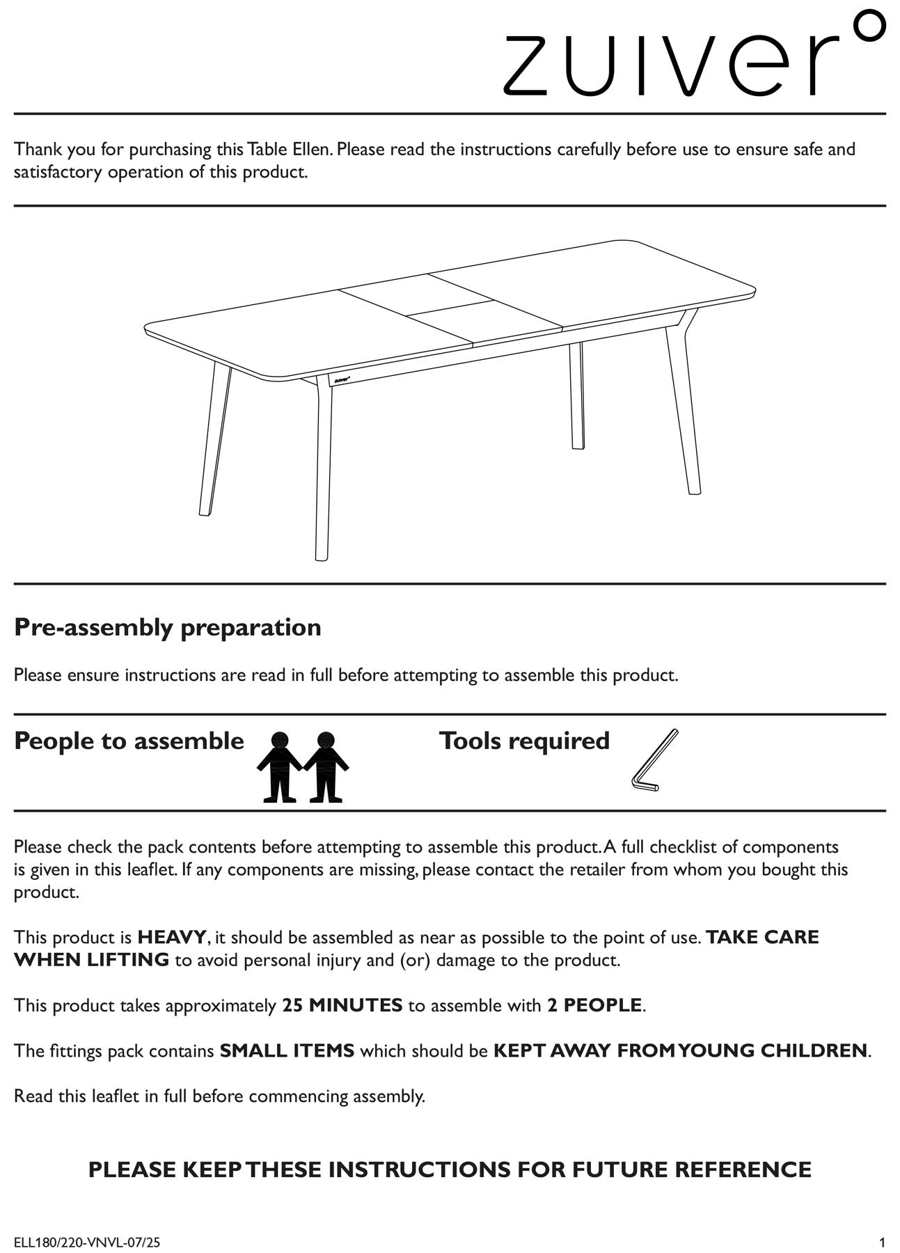 Esstisch Ellen in Braun präsentiert im Onlineshop von KAQTU Design AG. Esstisch ist von Zuiver