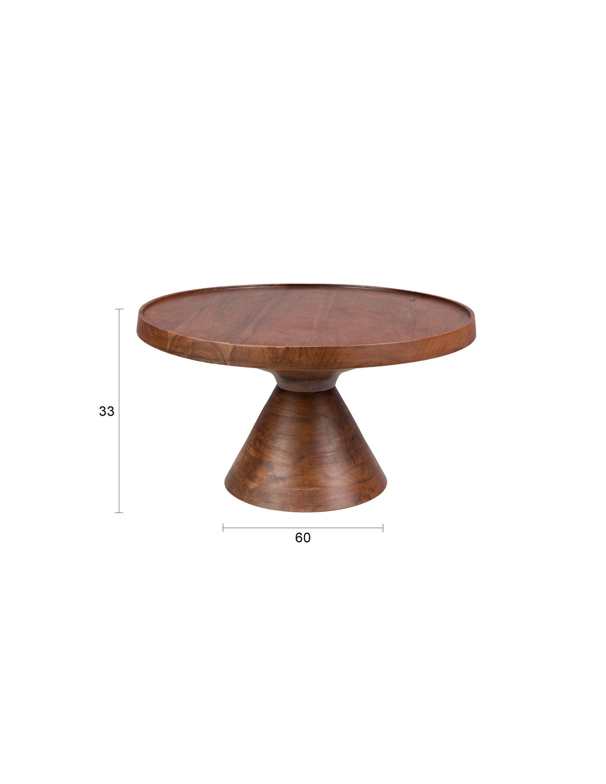 Coffee Table Floss in Braun präsentiert im Onlineshop von KAQTU Design AG. Couchtisch ist von Zuiver