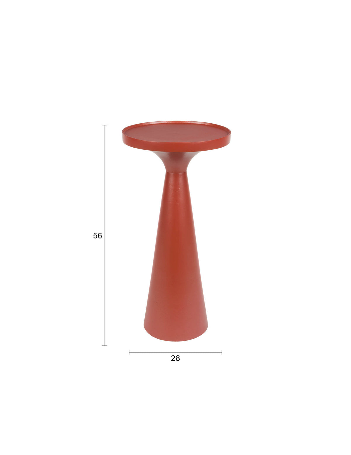 Beistelltisch Floss in Rot präsentiert im Onlineshop von KAQTU Design AG. Beistelltisch ist von Zuiver