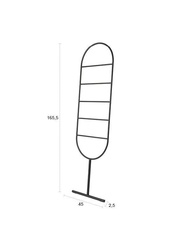 Leiter Tess in Schwarz präsentiert im Onlineshop von KAQTU Design AG. Kleiderständer ist von Zuiver