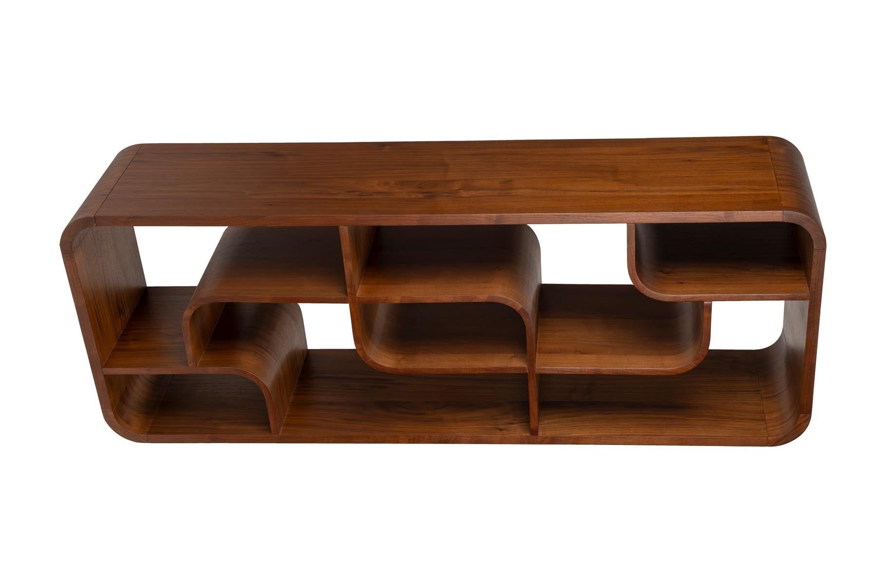 Seven Regal in Braun präsentiert im Onlineshop von KAQTU Design AG. Cabinet ist von Zuiver