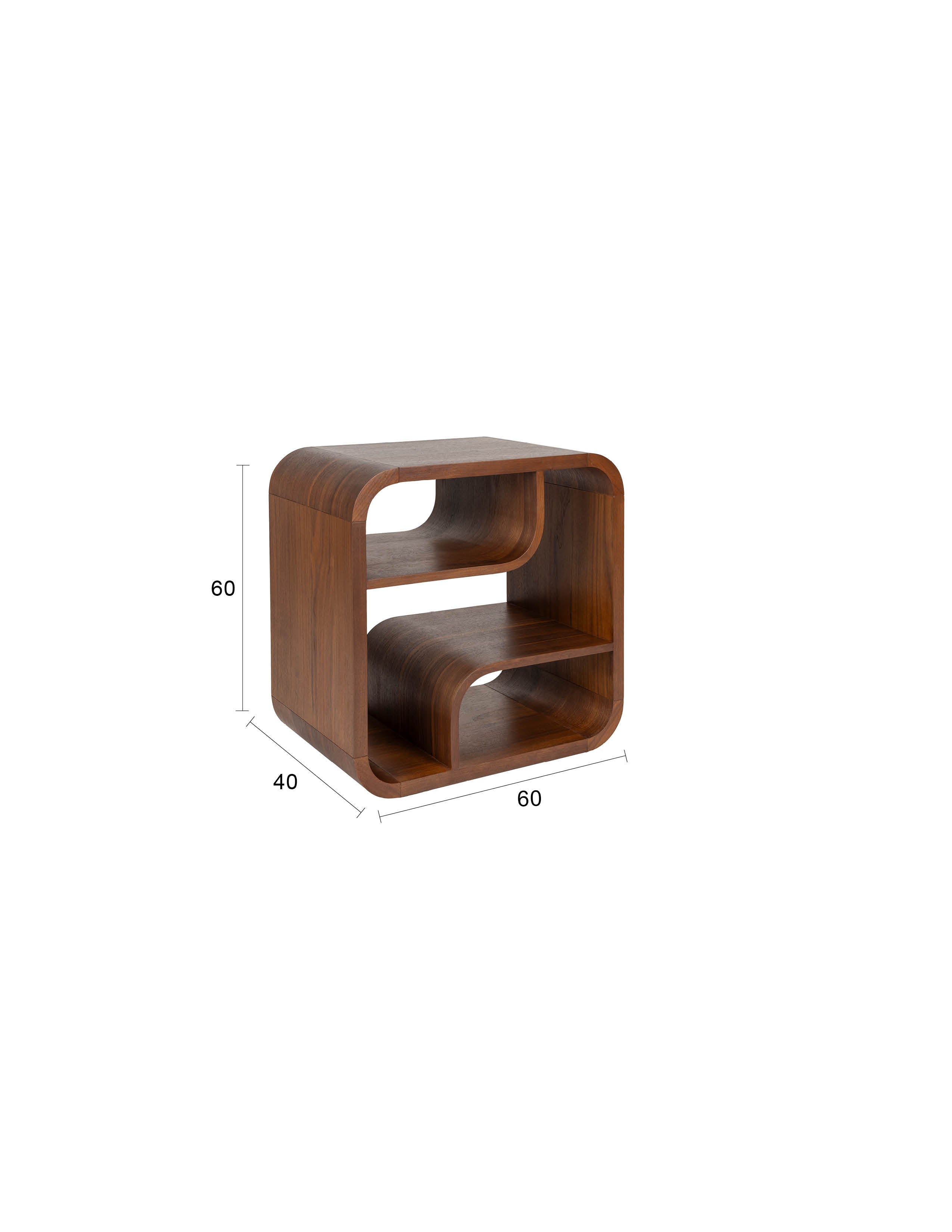 Seven Regal in Braun präsentiert im Onlineshop von KAQTU Design AG. Cabinet ist von Zuiver