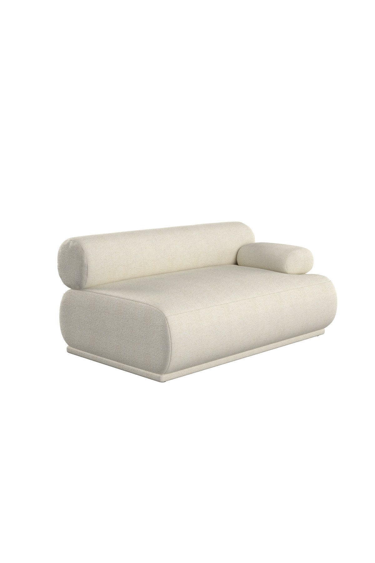 Modulares Sofa-Element Rembrandt von Zuiver in Beige, rechter Arm, Sitzfläche aus Polyester, Schaumstofffüllung, niedrige Beine.