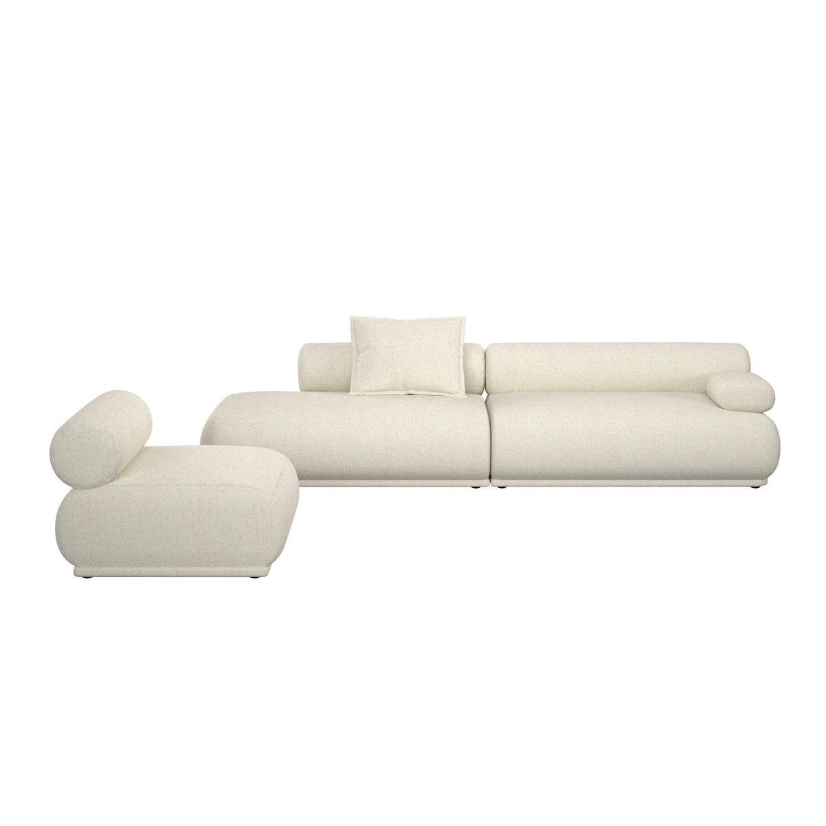 Sofa Rembrandt 4.5-Sitzer Rechts in beige präsentiert im Onlineshop von KAQTU Design AG. 4er Sofa ist von Zuiver