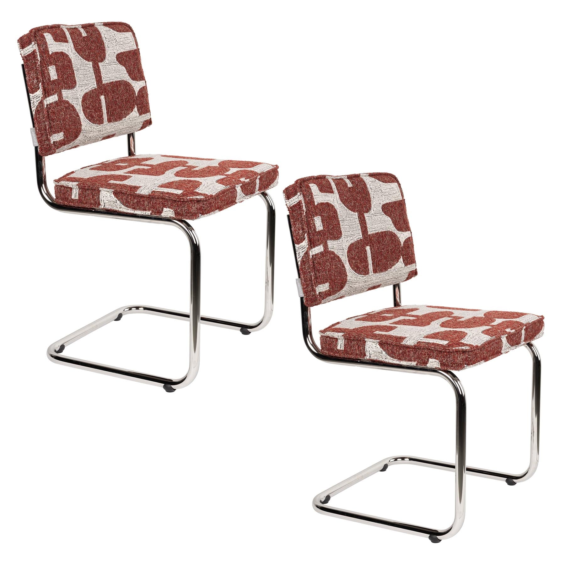 Stuhl Ridge in Deco Rot präsentiert im Onlineshop von KAQTU Design AG. Stuhl ist von Zuiver