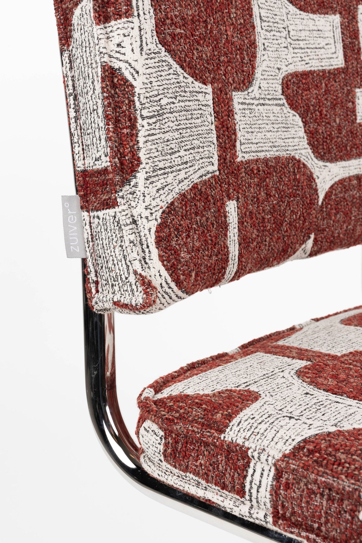 Stuhl Ridge Kink Soft in Rot präsentiert im Onlineshop von KAQTU Design AG. Stuhl ist von Zuiver