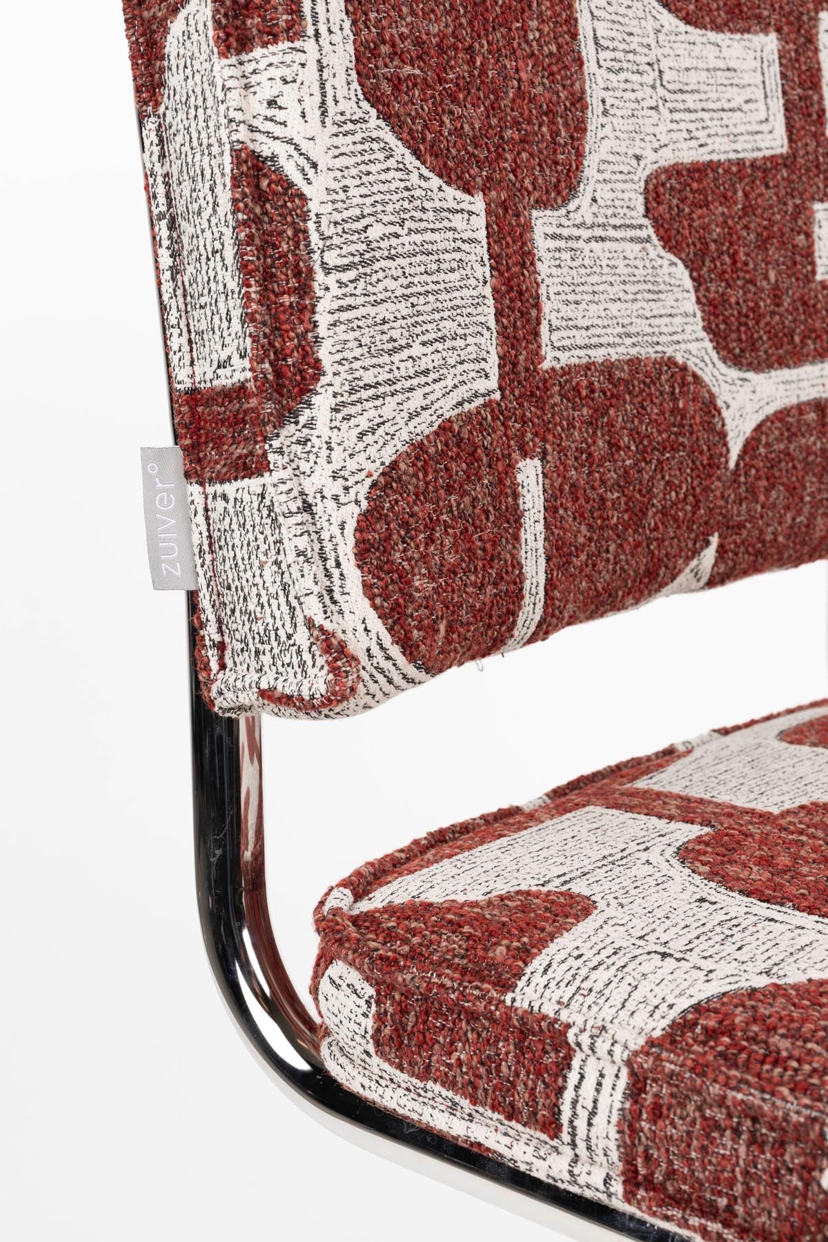 Stuhl Ridge Kink Soft in Rot präsentiert im Onlineshop von KAQTU Design AG. Stuhl ist von Zuiver