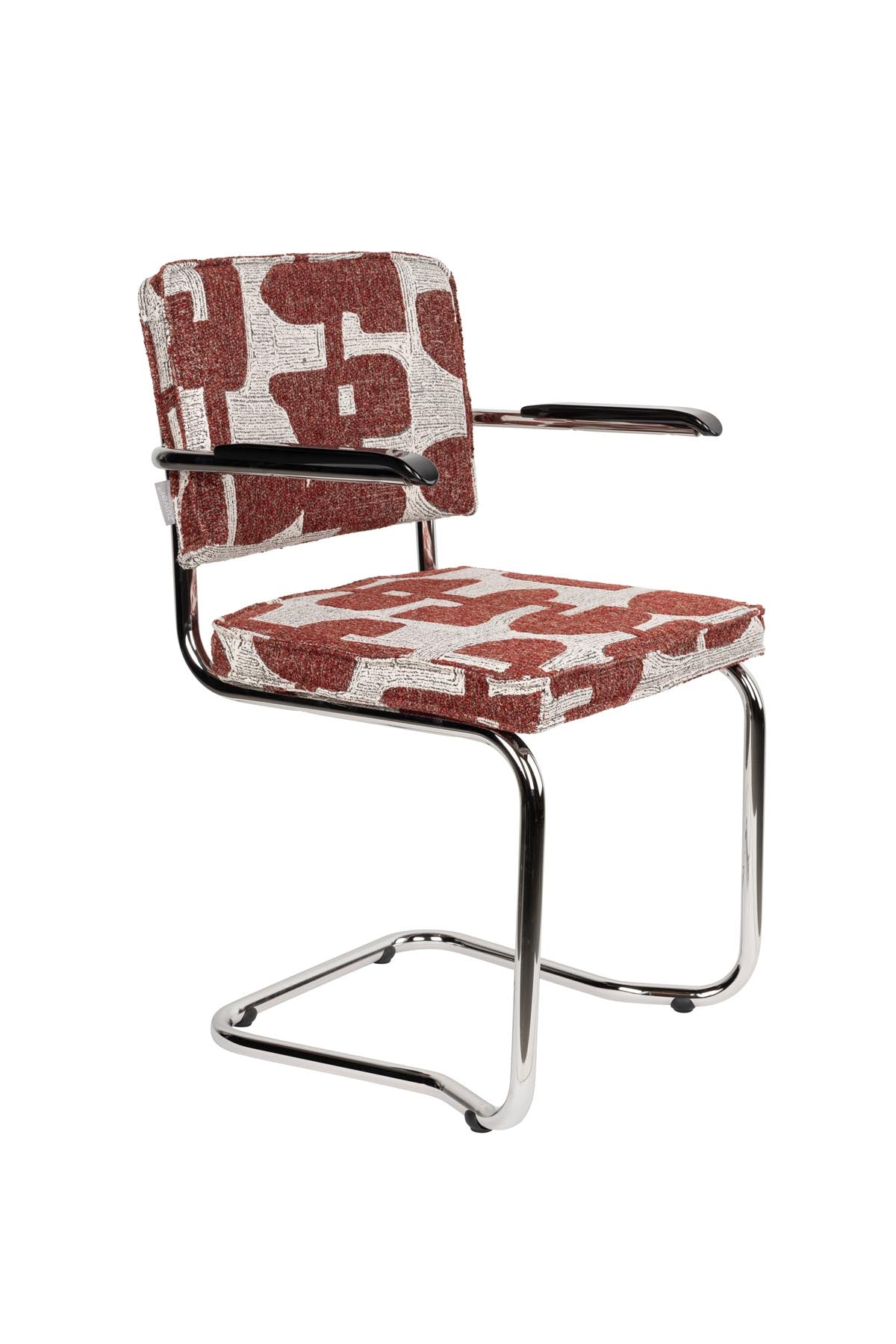Armlehnstuhl Ridge Kink Soft in Rot präsentiert im Onlineshop von KAQTU Design AG. Stuhl mit Armlehne ist von Zuiver