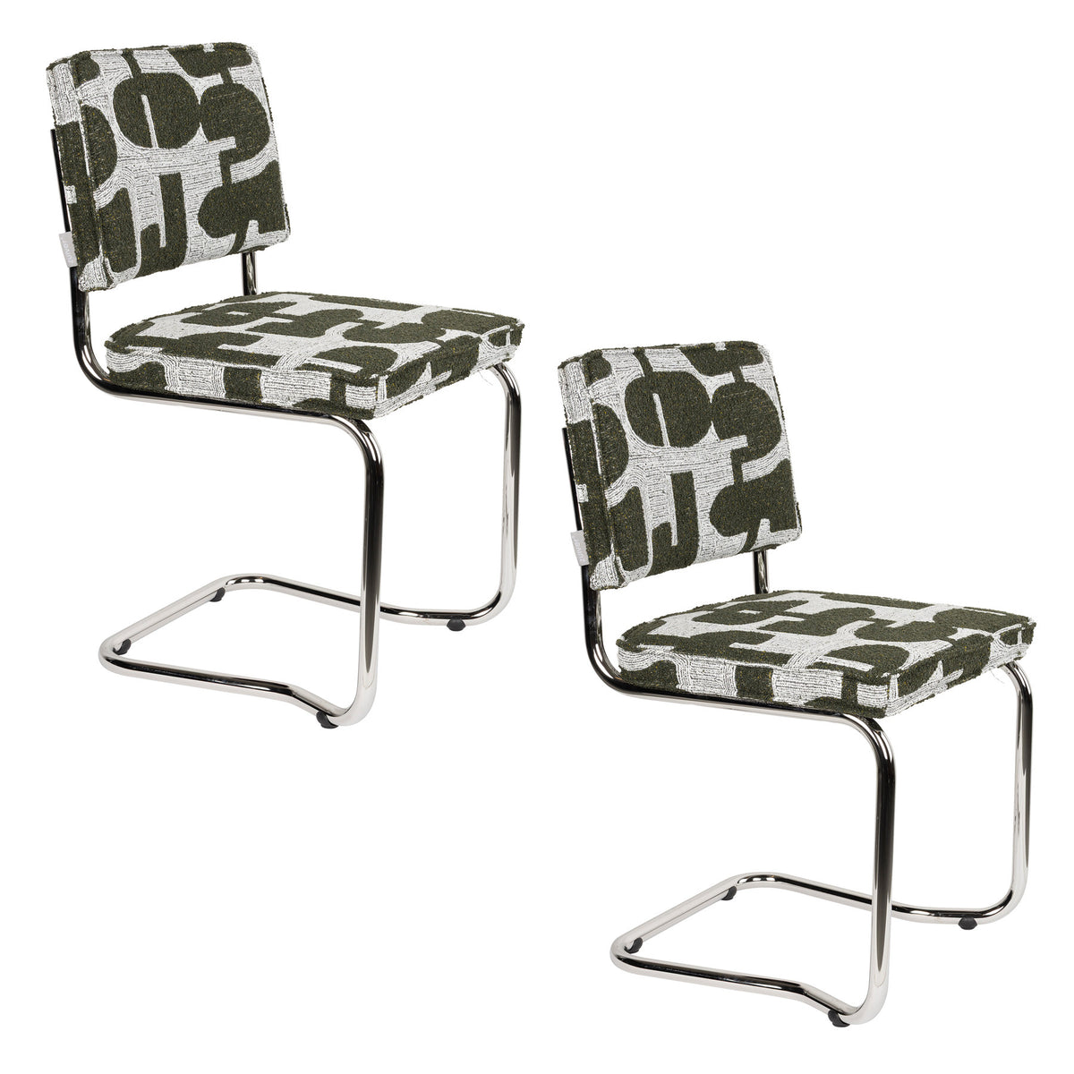 Stuhl Ridge Kink Soft in Grün präsentiert im Onlineshop von KAQTU Design AG. Stuhl ist von Zuiver