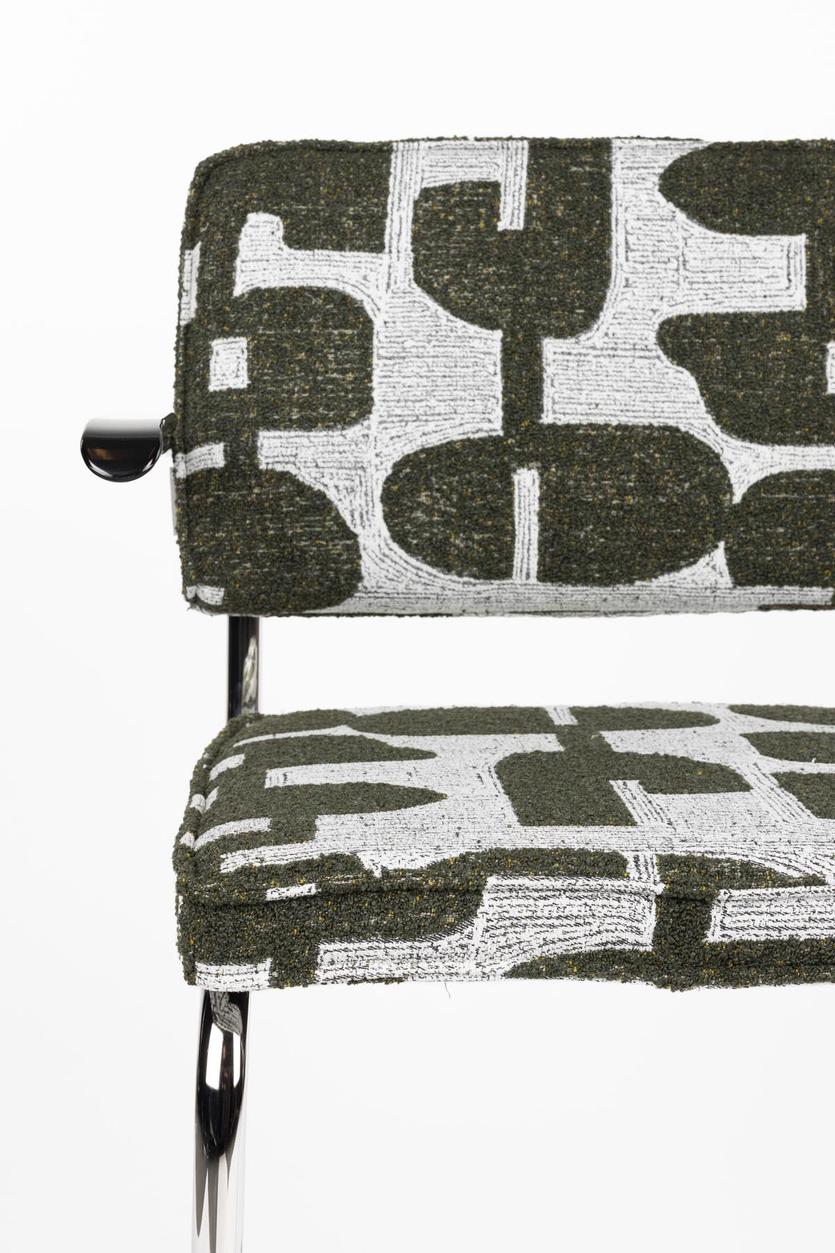 Armlehnstuhl Ridge Kink Soft in Grün präsentiert im Onlineshop von KAQTU Design AG. Stuhl mit Armlehne ist von Zuiver