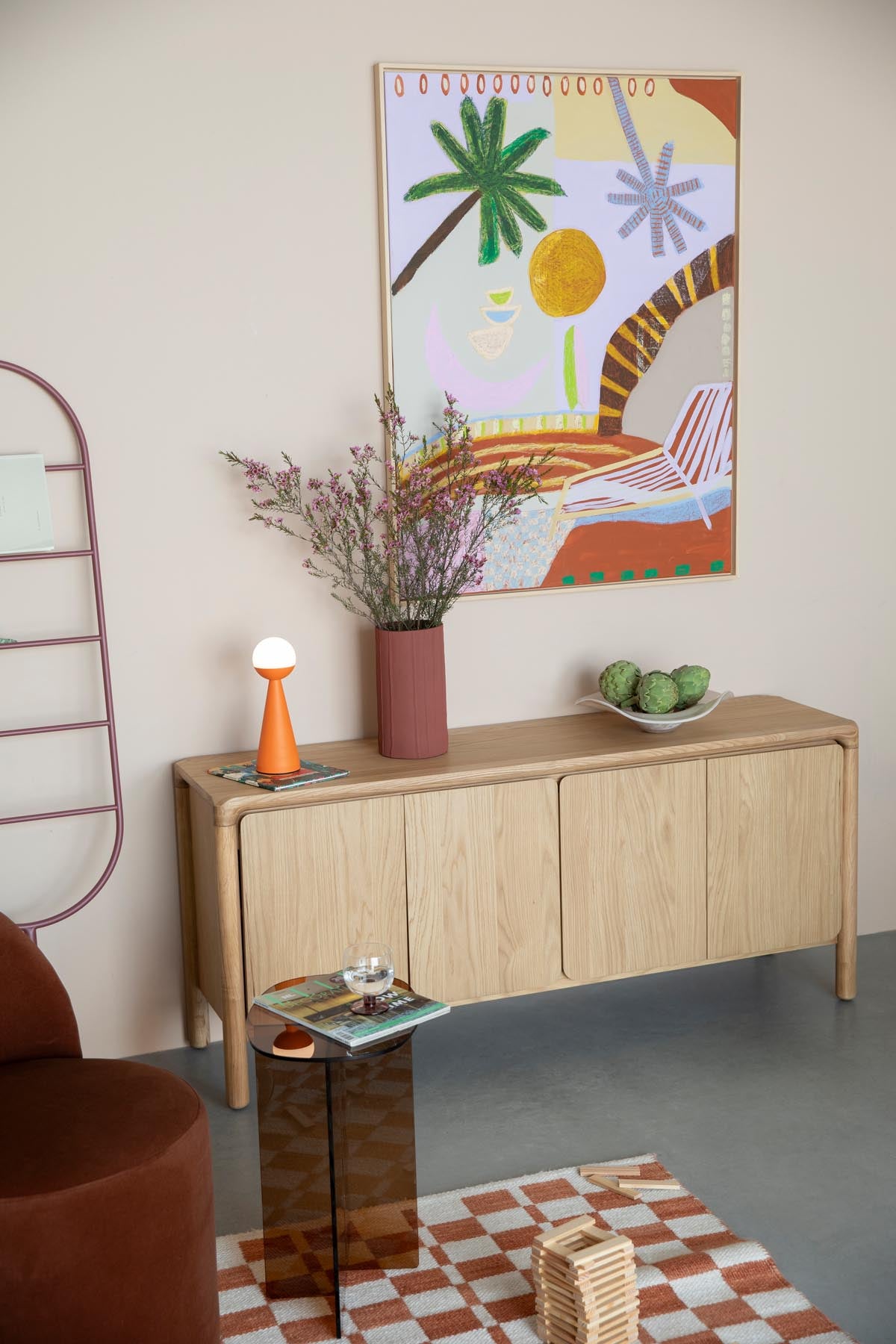 Tischlampe Bello in orange präsentiert im Onlineshop von KAQTU Design AG. Tischleuchte ist von Zuiver