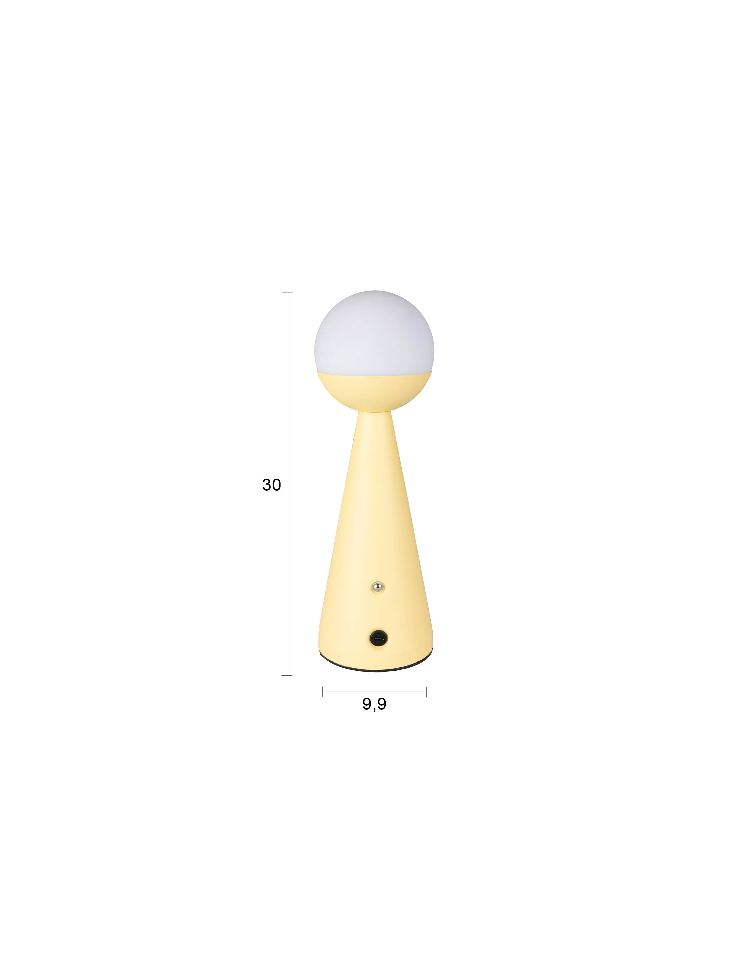 Tischlampe Bello in Gelb präsentiert im Onlineshop von KAQTU Design AG. Tischleuchte ist von Zuiver