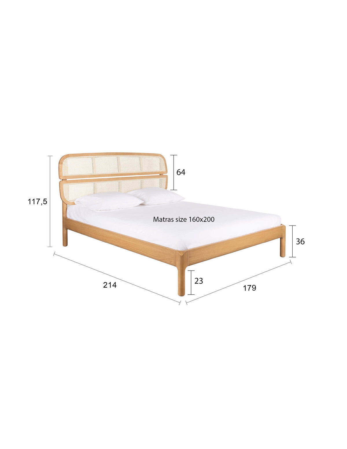 Bett Storm Webbing Natural 160 in Natur präsentiert im Onlineshop von KAQTU Design AG. Bett ist von Zuiver