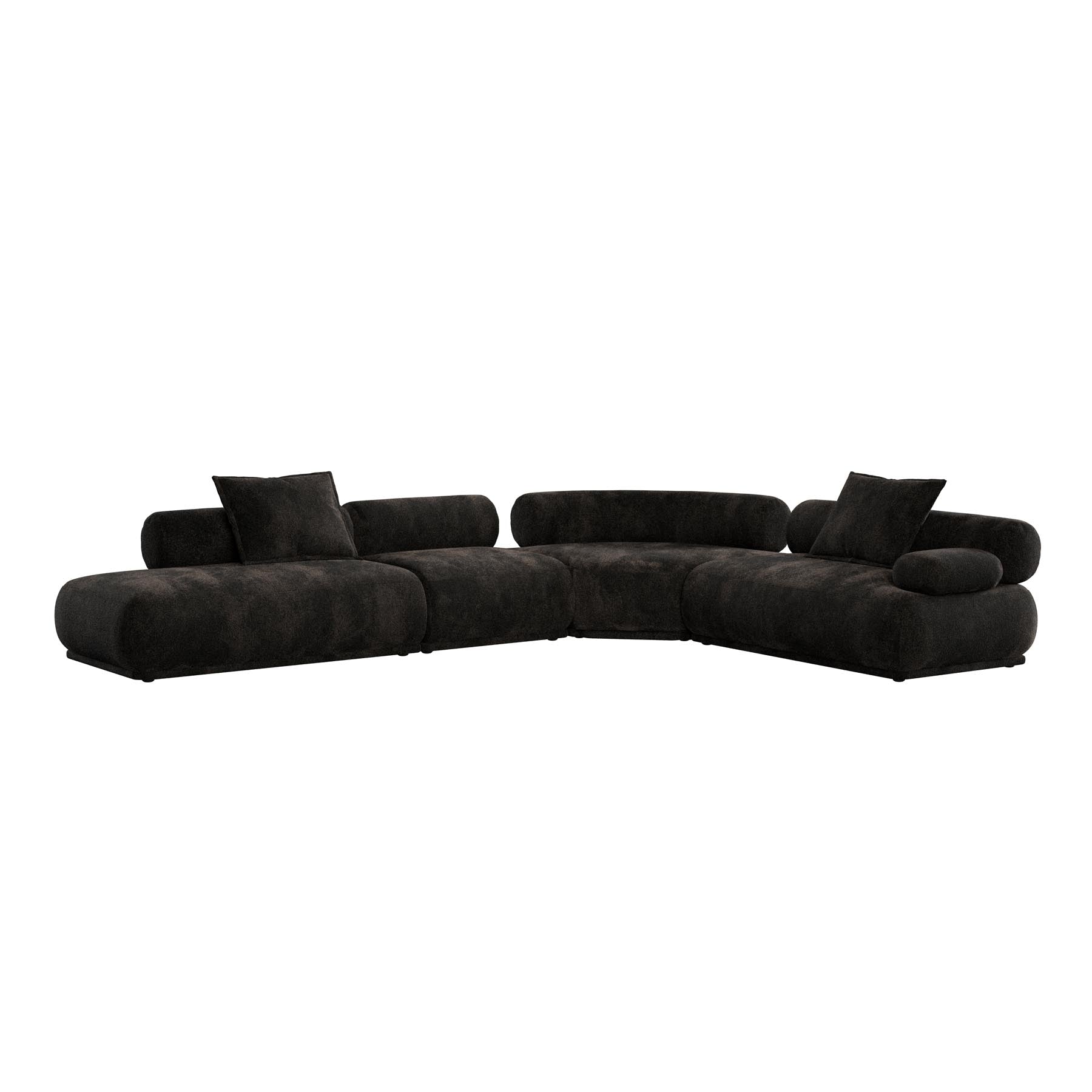 Sofa Rembrandt 7.5-Sitzer Rechts in Braun präsentiert im Onlineshop von KAQTU Design AG. Ecksofa ist von Zuiver