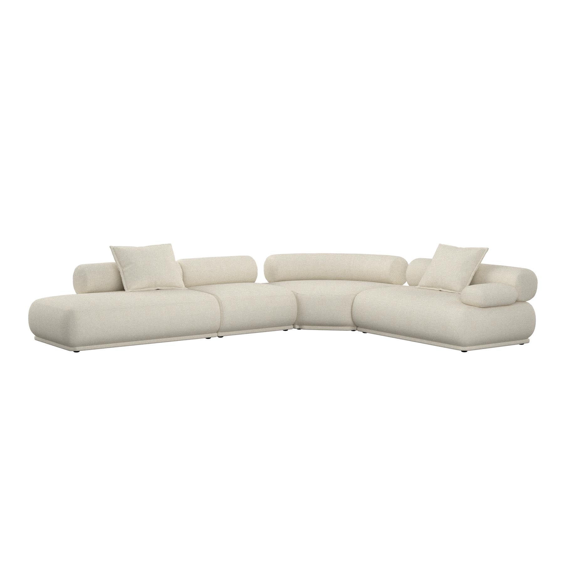 Sofa Rembrandt 7.5-Sitzer Rechts in Beige präsentiert im Onlineshop von KAQTU Design AG. Ecksofa ist von Zuiver