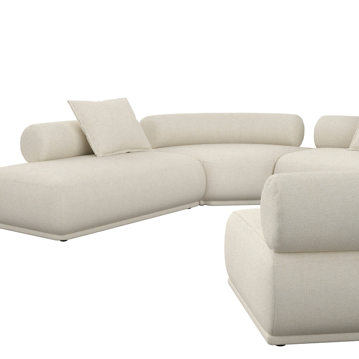 Sofa Rembrandt 7.5-Sitzer Rechts in beige präsentiert im Onlineshop von KAQTU Design AG. Ecksofa ist von Zuiver