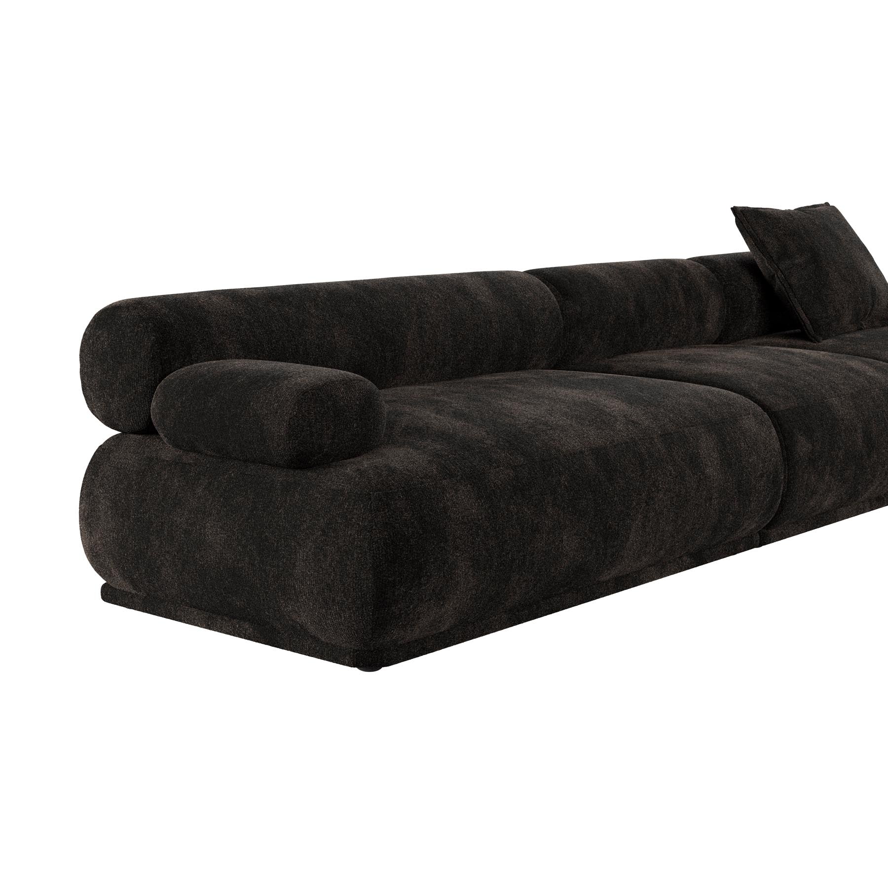 Sofa Rembrandt 4.5-Sitzer links in Braun präsentiert im Onlineshop von KAQTU Design AG. 4er Sofa ist von Zuiver