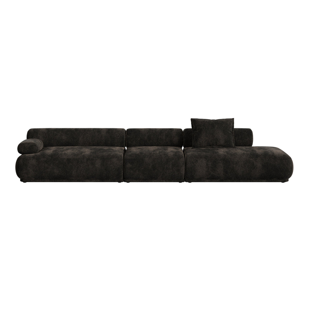 Sofa Rembrandt 4.5-Sitzer links in Braun präsentiert im Onlineshop von KAQTU Design AG. 4er Sofa ist von Zuiver