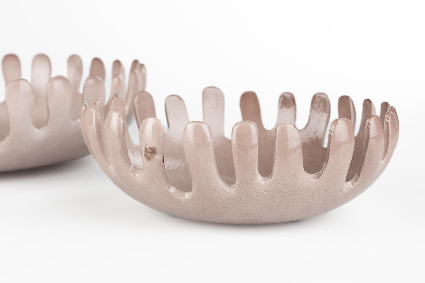 Tray Onda 2er Set in Taupe präsentiert im Onlineshop von KAQTU Design AG. Schale ist von Zuiver