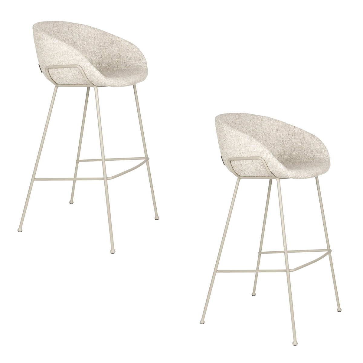 Barhocker Feston in Beige präsentiert im Onlineshop von KAQTU Design AG. Barstuhl ist von Zuiver