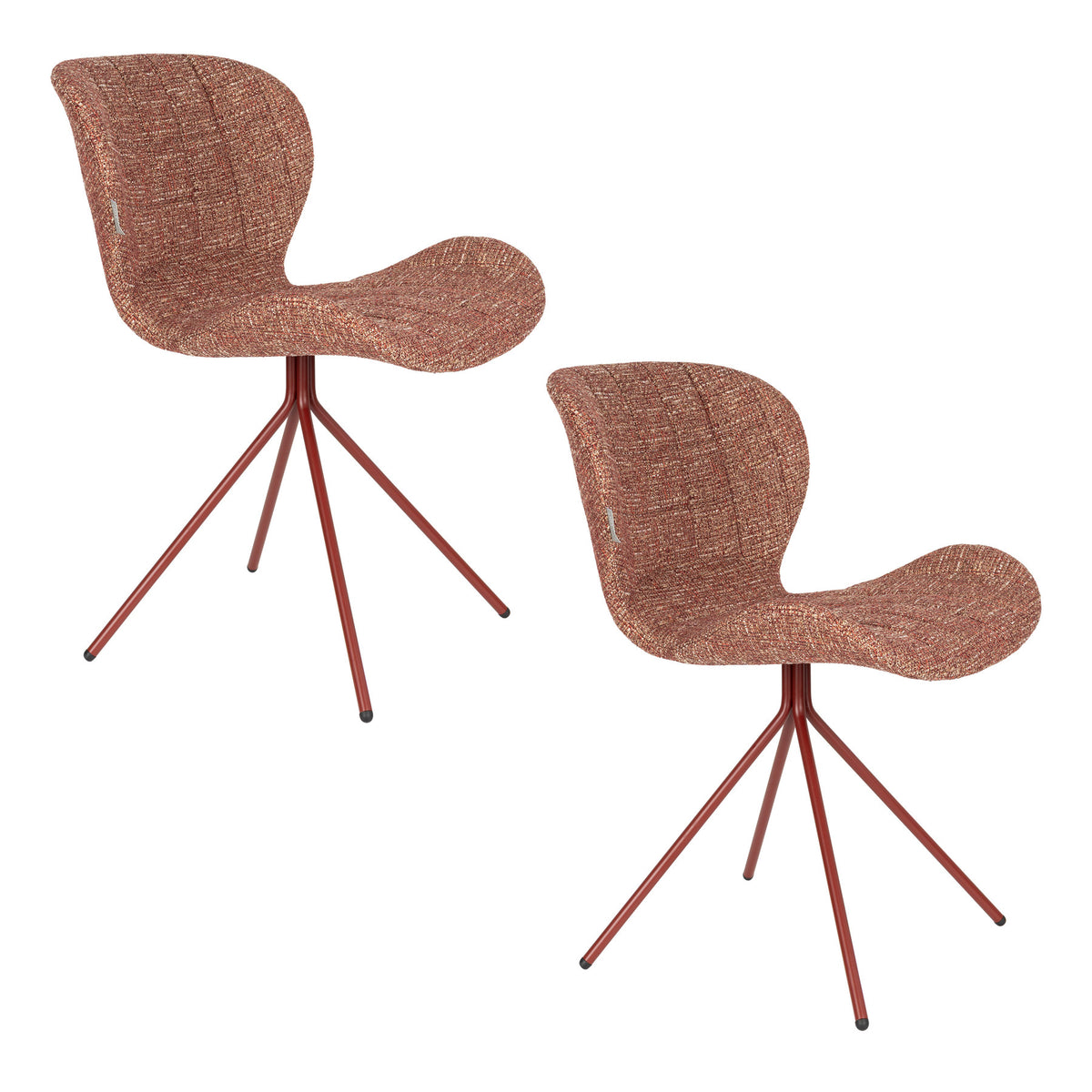 Stuhl Omg in Rot präsentiert im Onlineshop von KAQTU Design AG. Stuhl ist von Zuiver